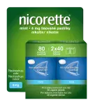 Nicorette® Mint 4mg lisované pastilky 2x40ks